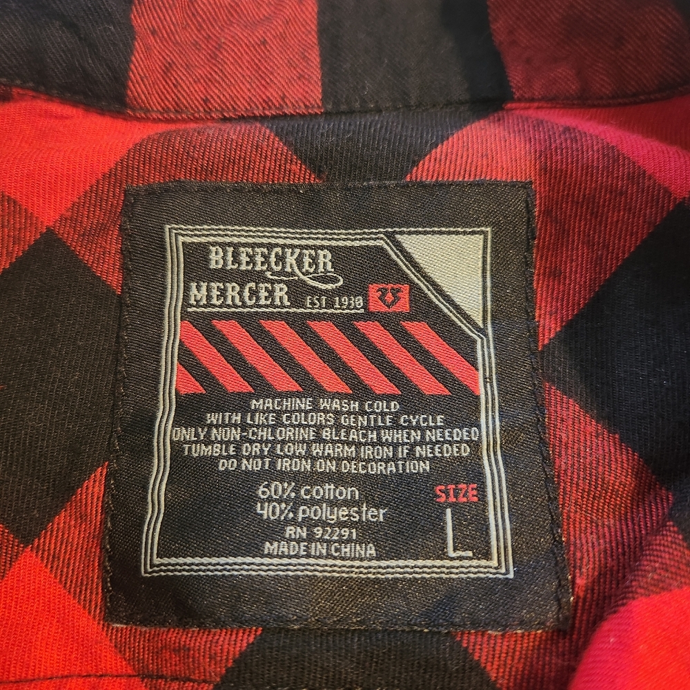 Two Pattern Flannel Tunic - Picture 4 of 4